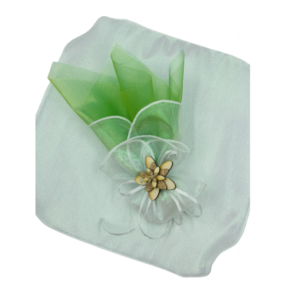 0214.21005 ΟΡΓΑΝΤΖΑ ΙΡΙΖΕΝ ΜΕ ΡΕΛΙ 28x28cm 