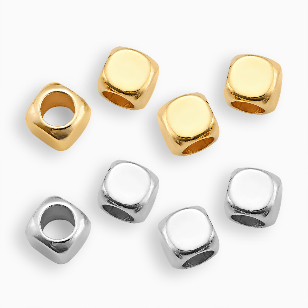 0326.17631 ΜΕΤΑΛΛΙΚH ΧΑΝΤΡΑ ΚΥΒΟΣ 5mm ΜΕ ΤΡΥΠΑ 3mm 