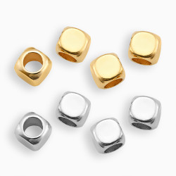 0326.17631 ΜΕΤΑΛΛΙΚH ΧΑΝΤΡΑ ΚΥΒΟΣ 5mm ΜΕ ΤΡΥΠΑ 3mm 